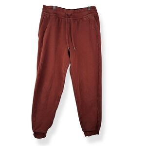 Lululemon Scuba High Rise Jogger Womens Size 8 Smoky Red Athleisure Lounge Pants